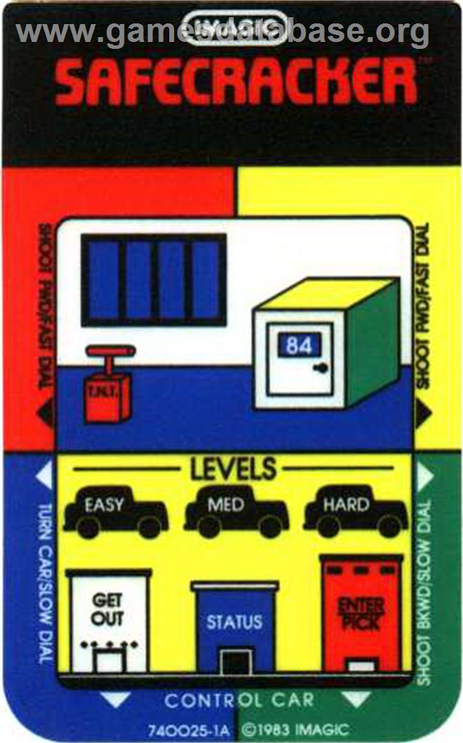 Safecracker - Mattel Intellivision - Artwork - Overlay