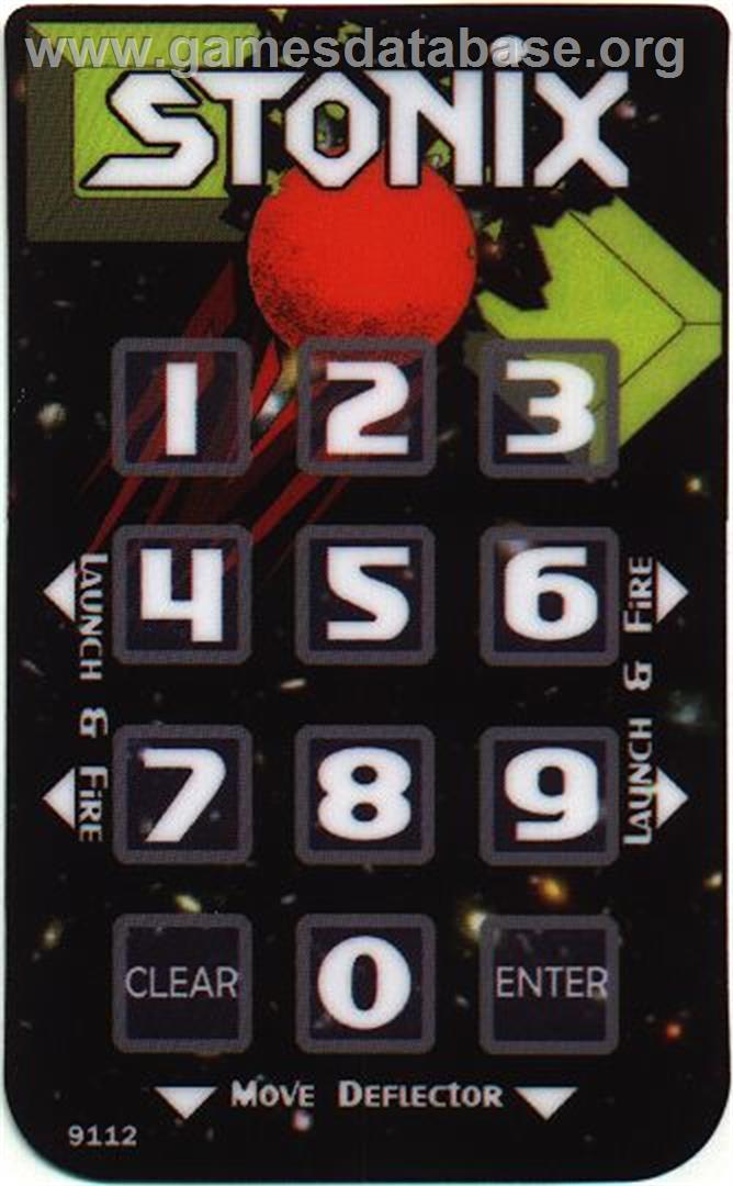 Stonix - Mattel Intellivision - Artwork - Overlay