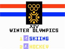 In game image of Go For the Gold on the Mattel Intellivision.