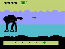 In game image of Star Wars: The Empire Strikes Back on the Mattel Intellivision.