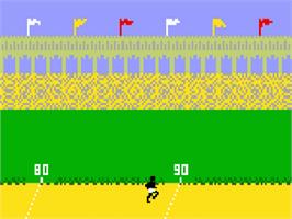 In game image of Super Pro Decathlon on the Mattel Intellivision.