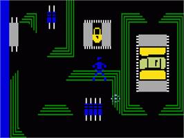 In game image of Tron - Maze-a-tron on the Mattel Intellivision.