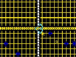 In game image of Tron - Solar Sailer on the Mattel Intellivision.