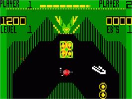 In game image of Vectron on the Mattel Intellivision.