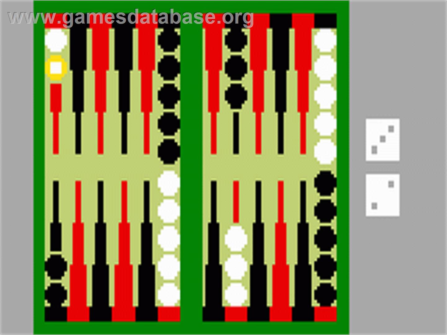 ABPA Backgammon - Mattel Intellivision - Artwork - In Game