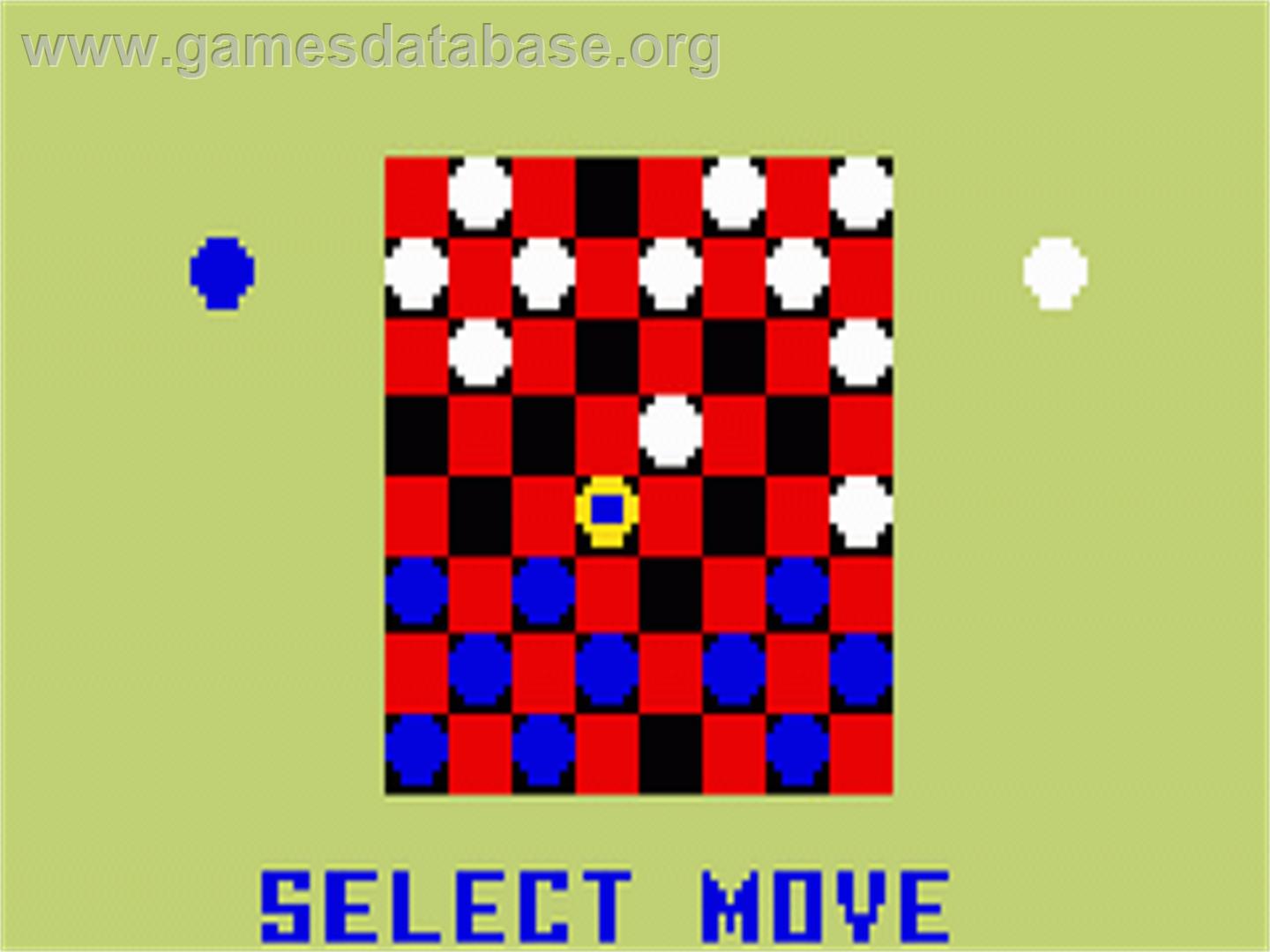 Checkers - Mattel Intellivision - Artwork - In Game