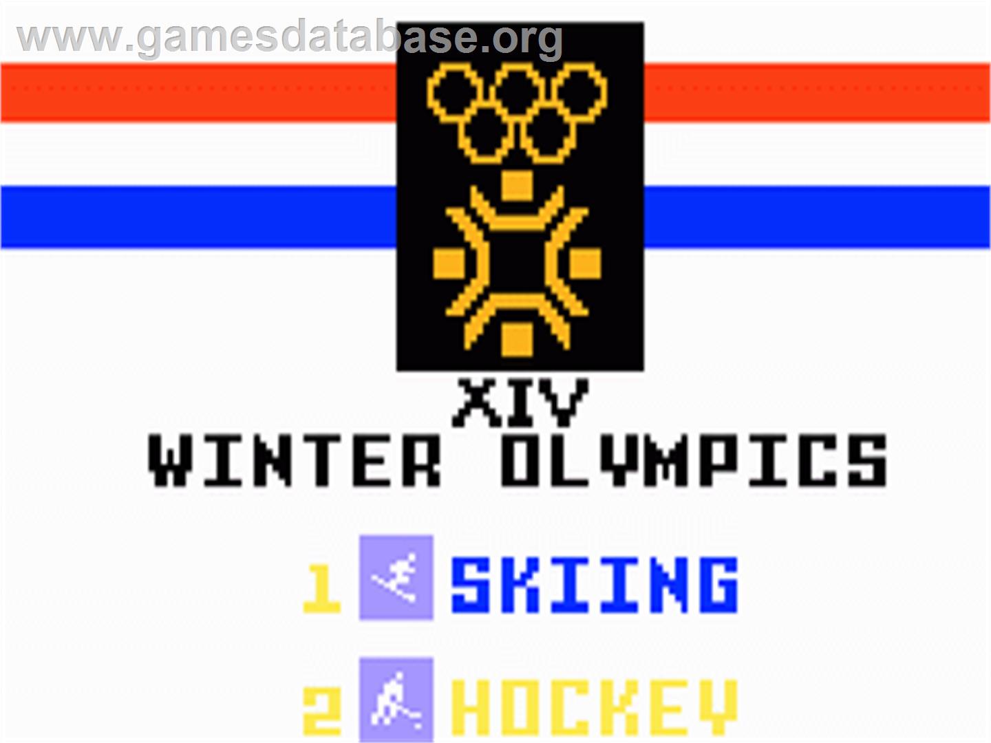 Go For the Gold - Mattel Intellivision - Artwork - In Game