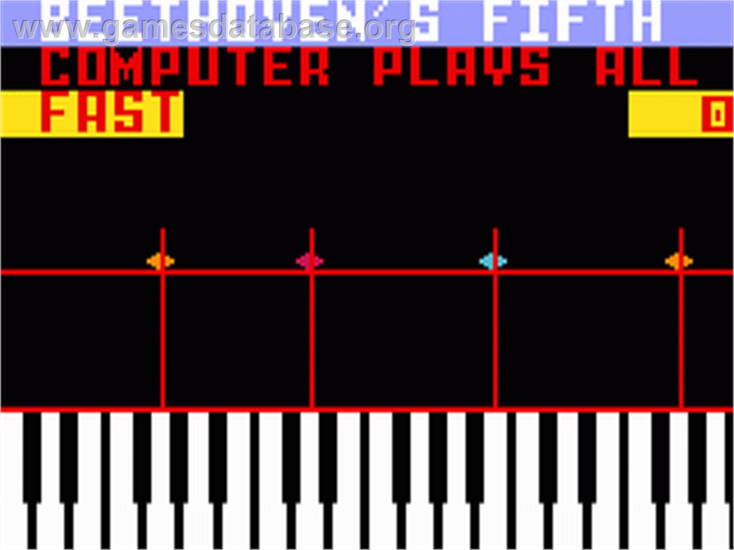 Melody Blaster - Mattel Intellivision - Artwork - In Game