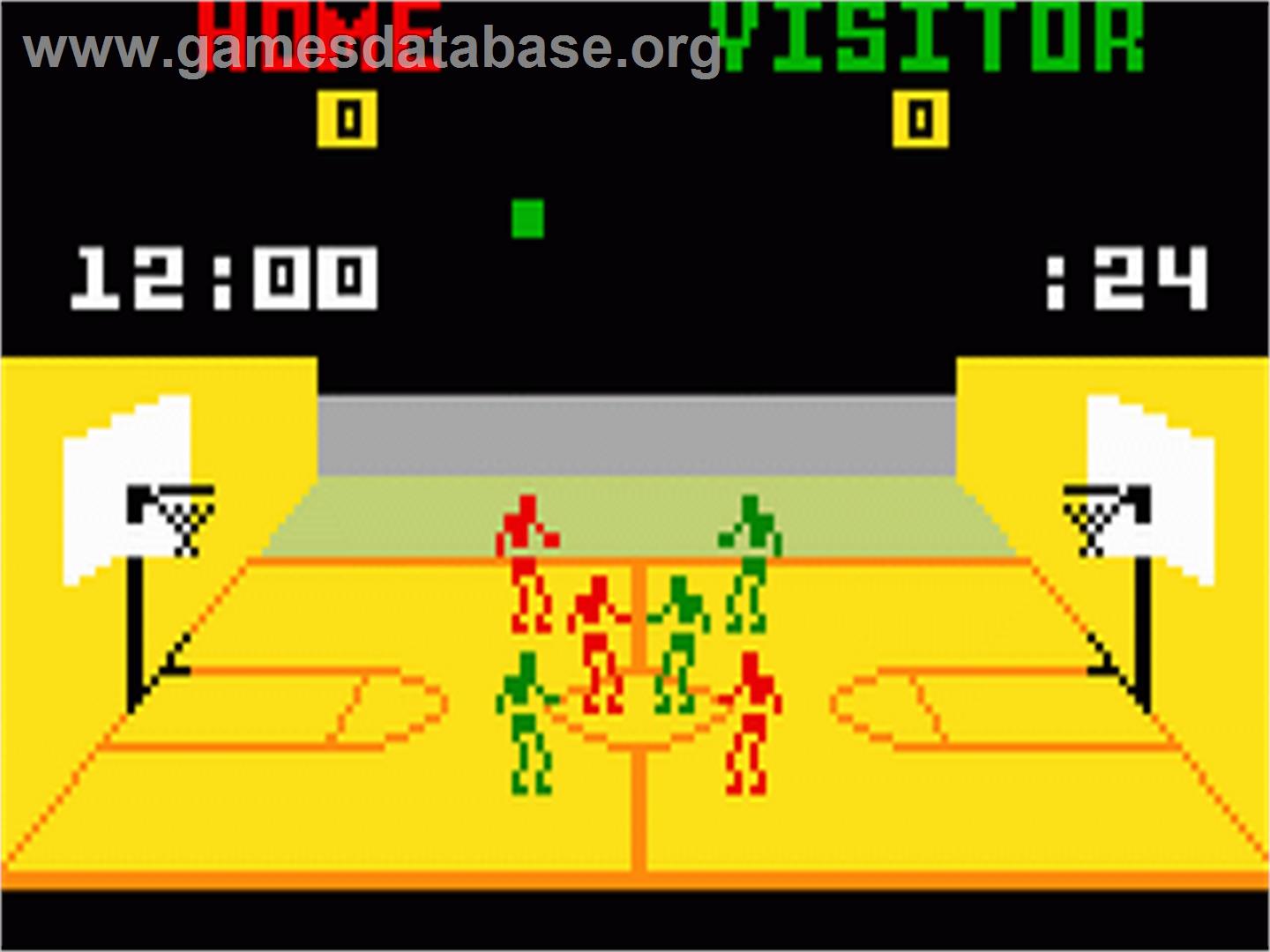 NBA Basketball - Mattel Intellivision - Artwork - In Game