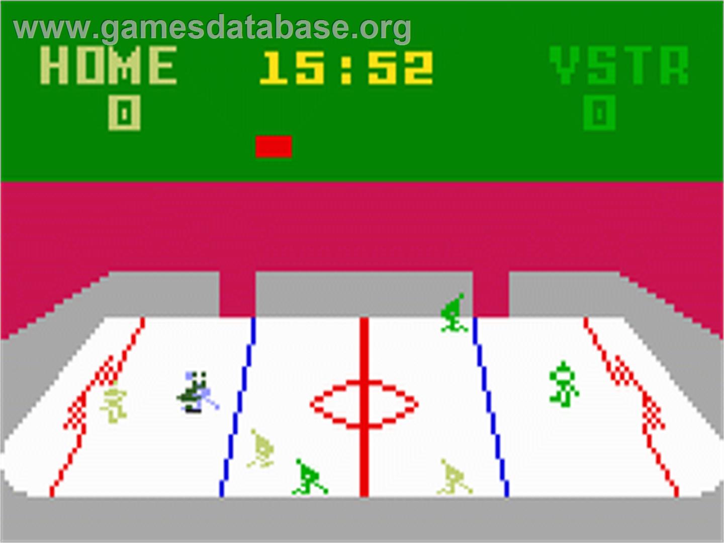 NHL Hockey - Mattel Intellivision - Artwork - In Game
