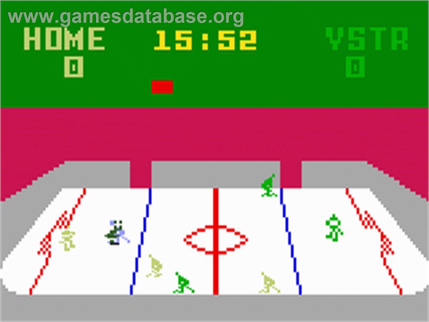 Nhl Hockey - Mattel Intellivision - Artwork - In Game