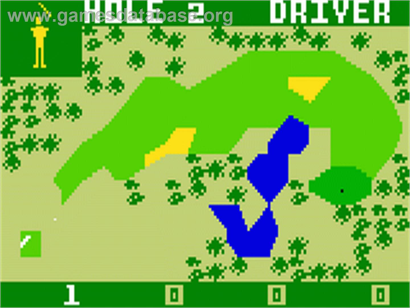 PGA Golf - Mattel Intellivision - Artwork - In Game