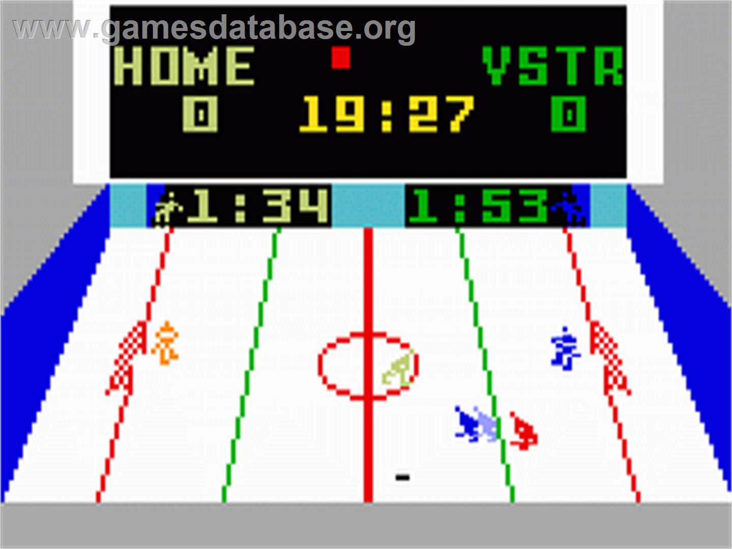Slap Shot: Super Pro Hockey - Mattel Intellivision - Artwork - In Game