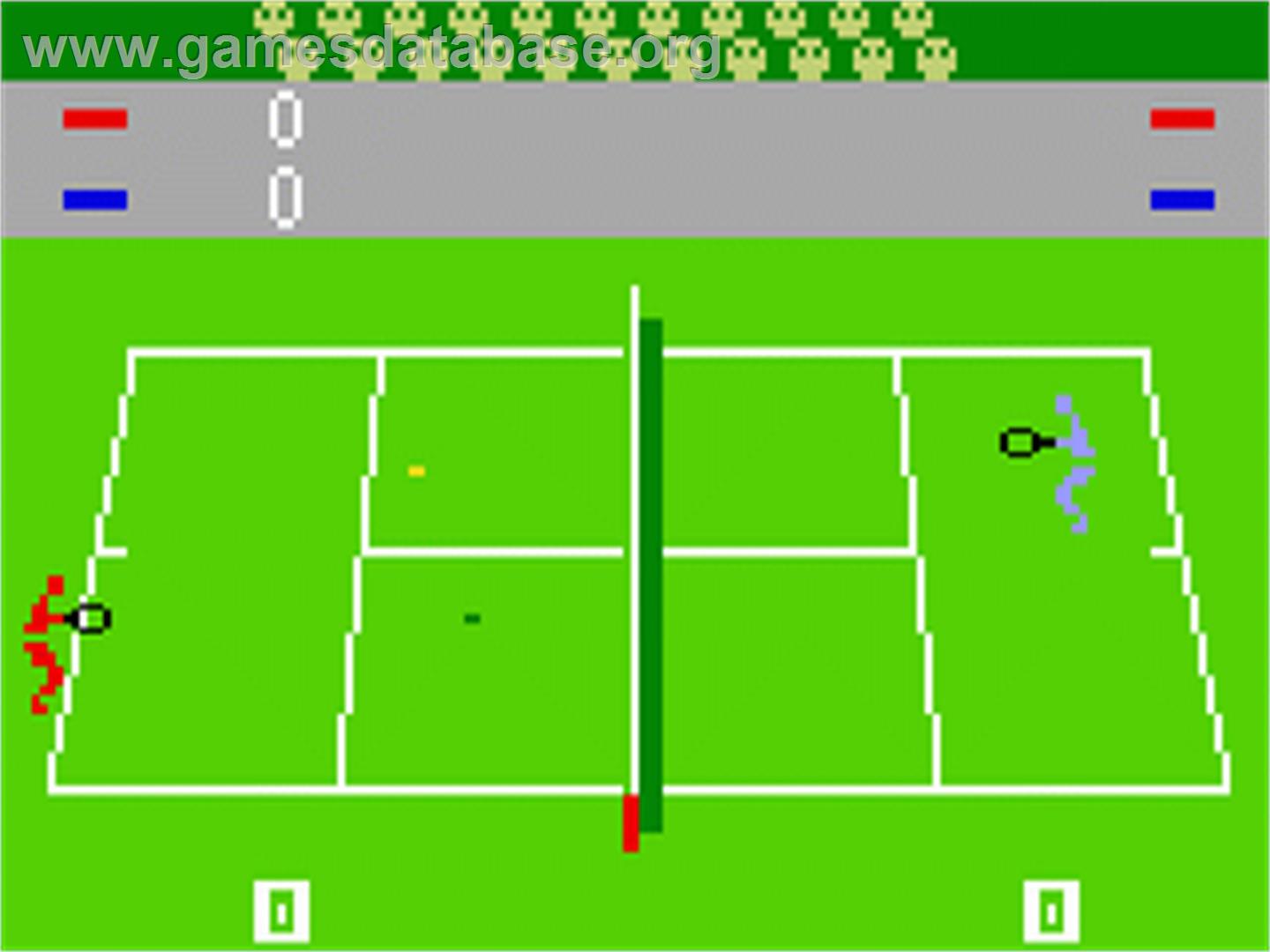 Tennis - Mattel Intellivision - Artwork - In Game