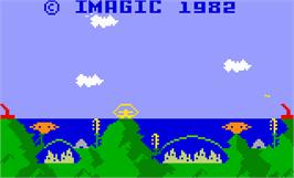 Title screen of Atlantis on the Mattel Intellivision.