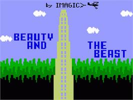 Title screen of Beauty And The Beast on the Mattel Intellivision.