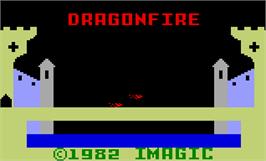 Title screen of Dragonfire on the Mattel Intellivision.