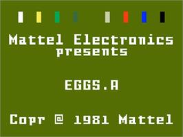 Title screen of Easter Eggs on the Mattel Intellivision.