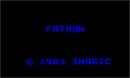 Title screen of Fathom on the Mattel Intellivision.