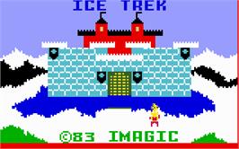 Title screen of Ice Trek on the Mattel Intellivision.