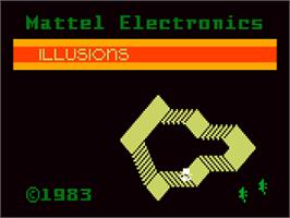 Title screen of Illusions on the Mattel Intellivision.