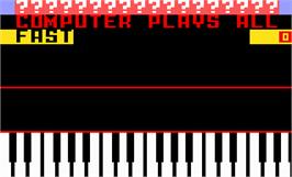 Title screen of Melody Blaster on the Mattel Intellivision.