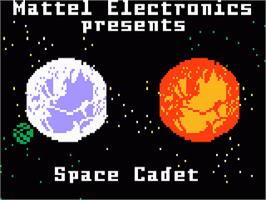 Title screen of Space Cadet on the Mattel Intellivision.