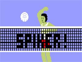 Title screen of Spiker - Super Pro Volleyball on the Mattel Intellivision.