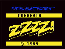 Title screen of Spina the Bee on the Mattel Intellivision.