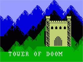 Title screen of Tower of Doom on the Mattel Intellivision.