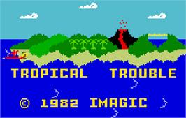 Title screen of Tropical Trouble on the Mattel Intellivision.