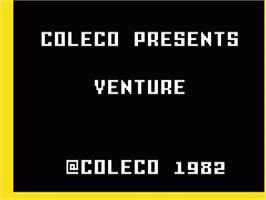 Title screen of Venture on the Mattel Intellivision.