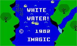 Title screen of White Water on the Mattel Intellivision.