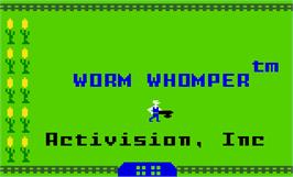 Title screen of Worm Whomper on the Mattel Intellivision.