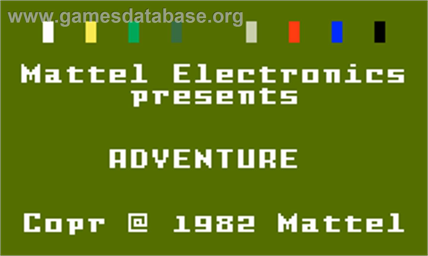 Advanced Dungeons And Dragons - Cloudy Mountain - Mattel Intellivision - Artwork - Title Screen