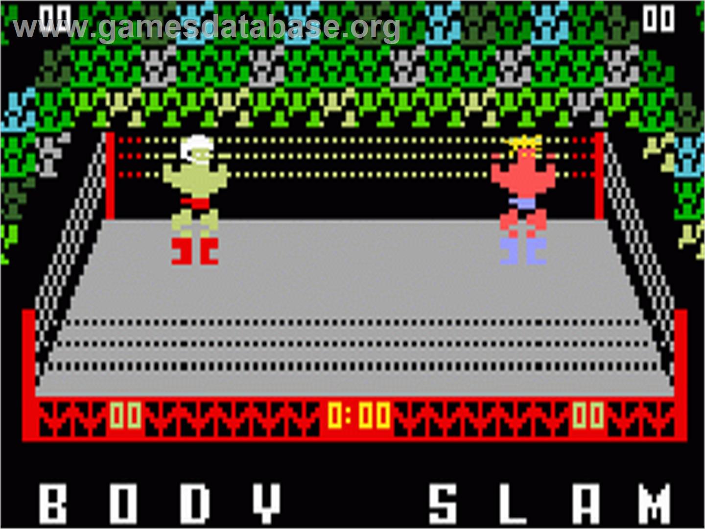 Body Slam: Super Pro Wrestling - Mattel Intellivision - Artwork - Title Screen