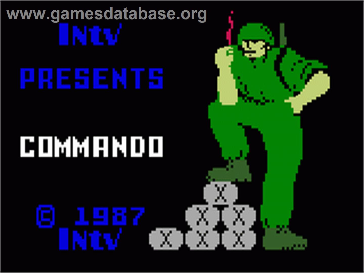Commando - Mattel Intellivision - Artwork - Title Screen