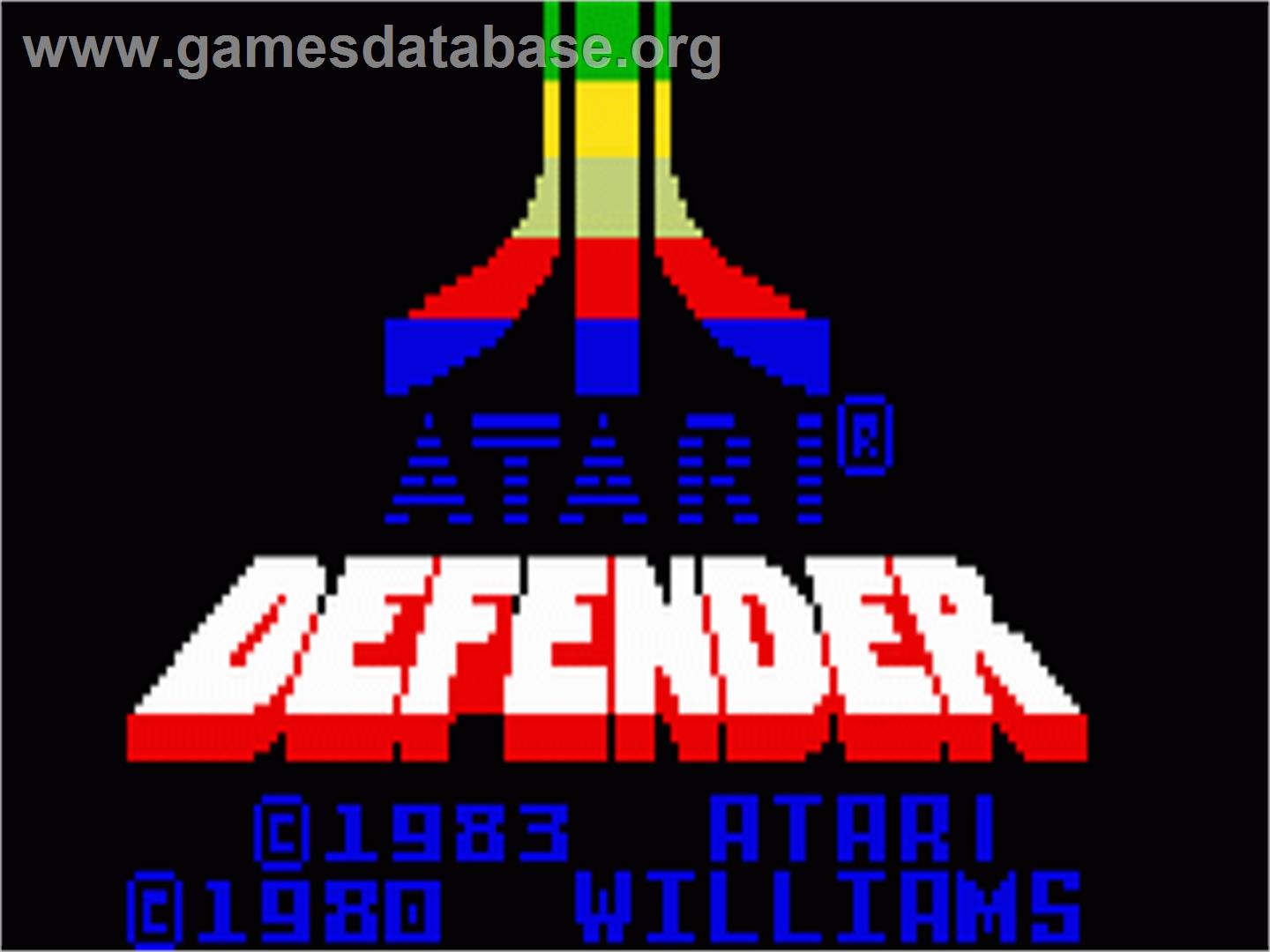 Defender - Mattel Intellivision - Artwork - Title Screen