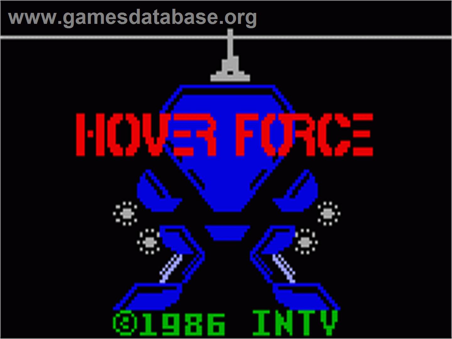 Hover Force - Mattel Intellivision - Artwork - Title Screen