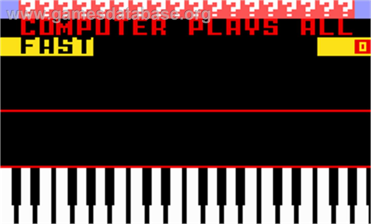 Melody Blaster - Mattel Intellivision - Artwork - Title Screen