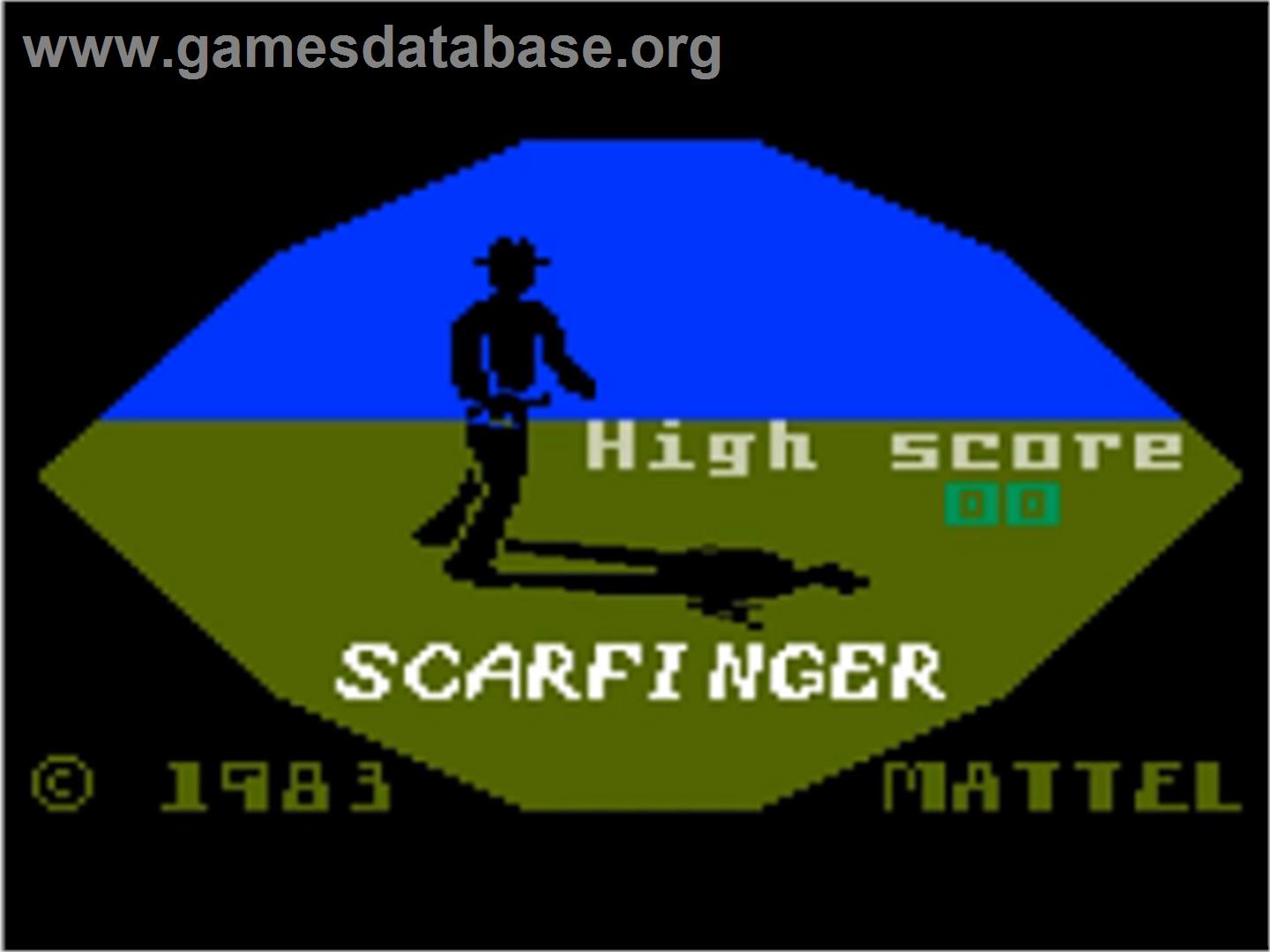 Scarfinger - Mattel Intellivision - Artwork - Title Screen