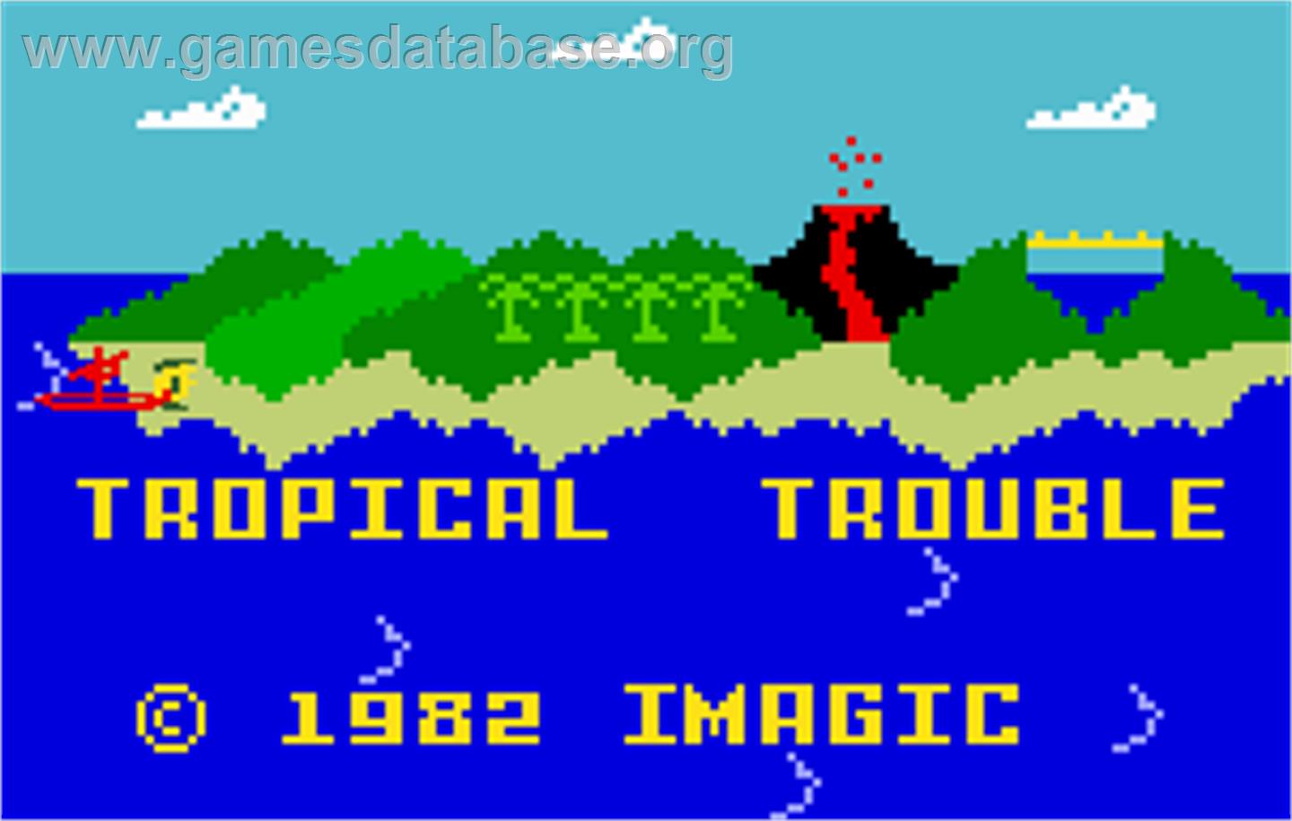 Tropical Trouble - Mattel Intellivision - Artwork - Title Screen