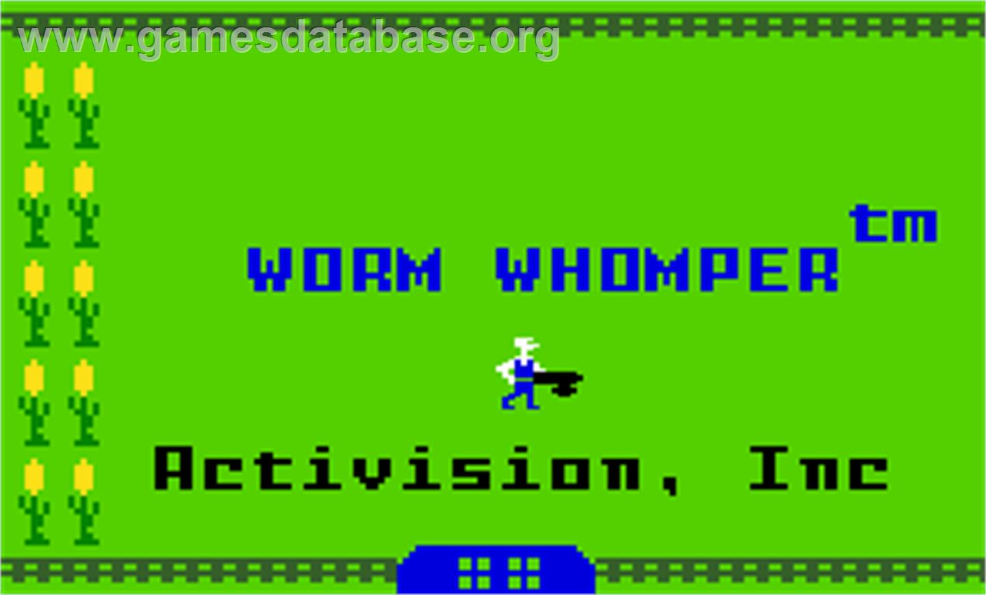 Worm Whomper - Mattel Intellivision - Artwork - Title Screen