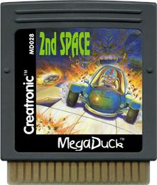 Cartridge artwork for 2nd Space on the Mega Duck.