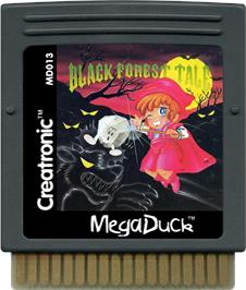 Cartridge artwork for Black Forest Tale on the Mega Duck.