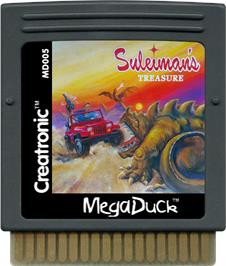 Cartridge artwork for Suleimans Treasure on the Mega Duck.