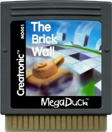 Cartridge artwork for The Brick Wall on the Mega Duck.