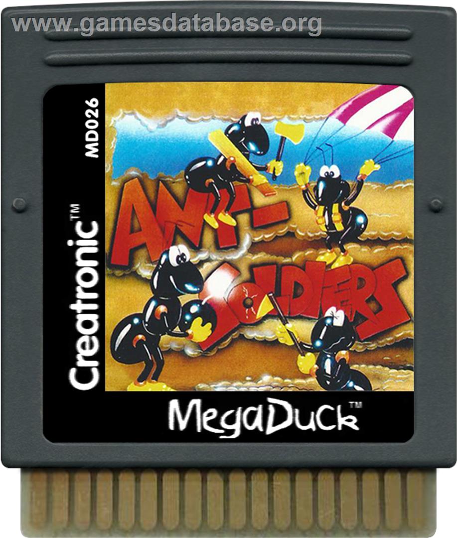 Ant Soldiers - Mega Duck - Artwork - Cartridge