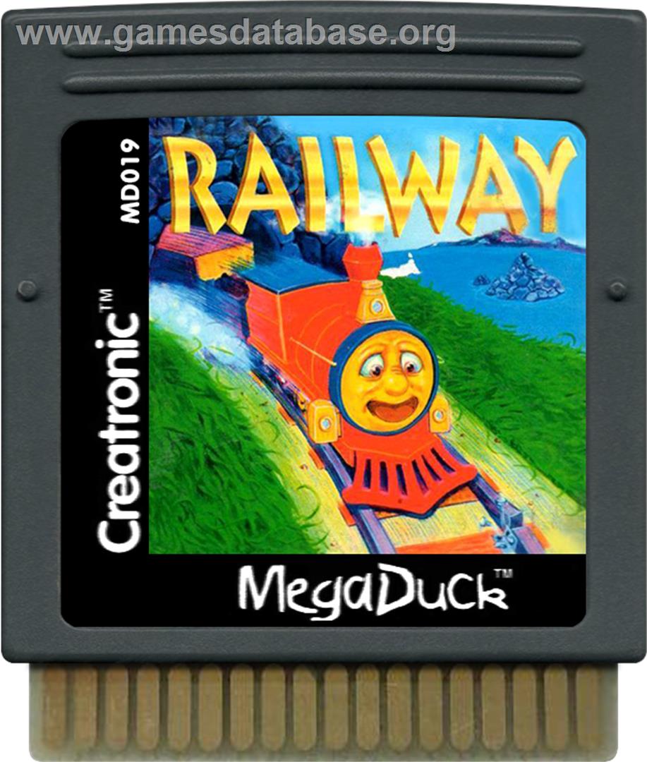 Railway - Mega Duck - Artwork - Cartridge