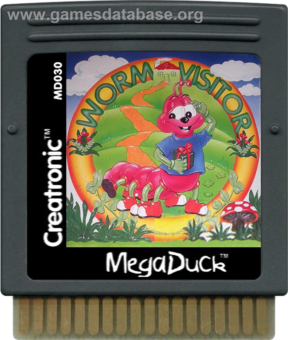Worm Visitor - Mega Duck - Artwork - Cartridge